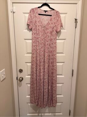 Sami & Jo Dusty Pink Floral Maxi Dress
